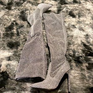 OVER THE KNEE SPARKLY BOOTS